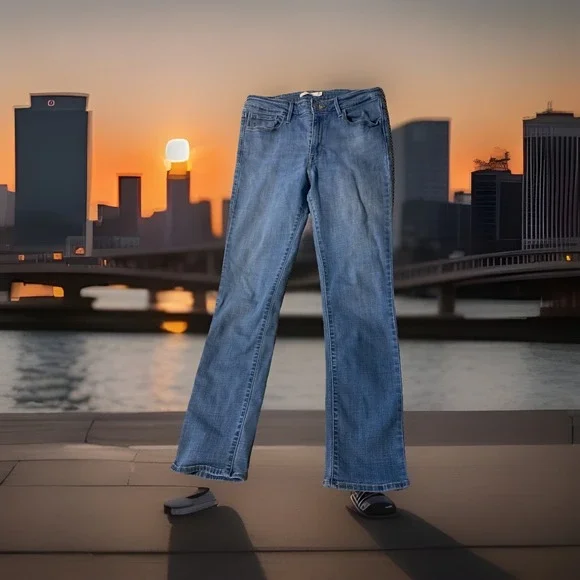 Levi's Mid Rise Skinny Lightweight Stretch Denim Jeans 12 - Picture 3 of 5